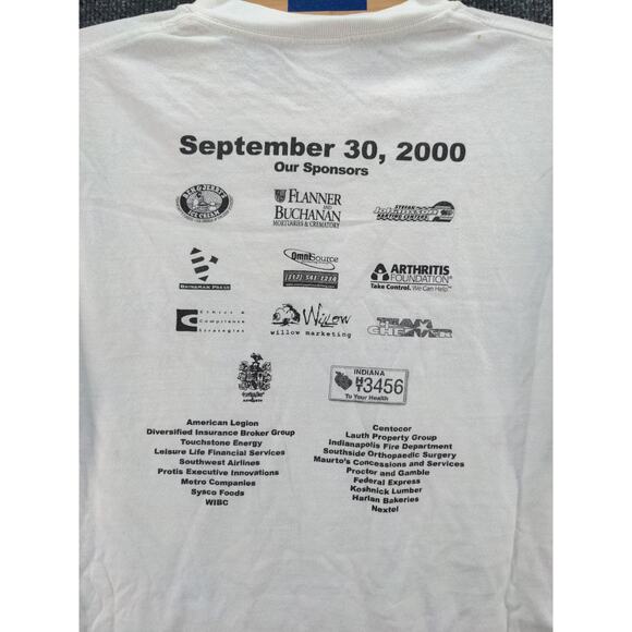 Vintage 2000 Mini Grand Prix Arthritis Foundation T Shirt SZ XL 48 White - Picture 15 of 15